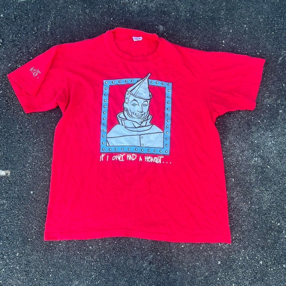 1990s Tin Man "If I Only Had A Heart" T-Rare Wizard Of Oz Graphic Shirt size L